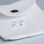 Sterling Silver Bunny Face Stud Earrings, thumbnail 4 of 5