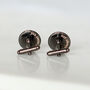 Secret Message Gunmetal And Real Leather Cufflinks, thumbnail 6 of 8