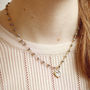 Rosary Chain Heart Necklace, thumbnail 2 of 6