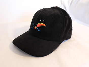 Vintage Toucan Embroidered Corduroy Hat, 7 of 7