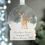 Personalised 1st Christmas Snowglobe Ornament, thumbnail 1 of 2