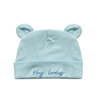 Soft Newborn Hat In Blue, 2 of 4