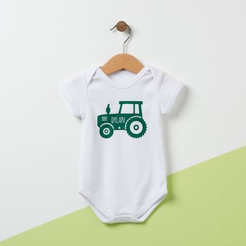 Tractor Personalised Kid's T Shirt, 2 of 6
