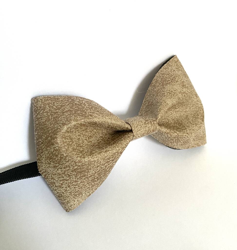 Matching Bow Ties, Vegan Leather Dickie Bow Ties Set By SCANDALO AL SOLE