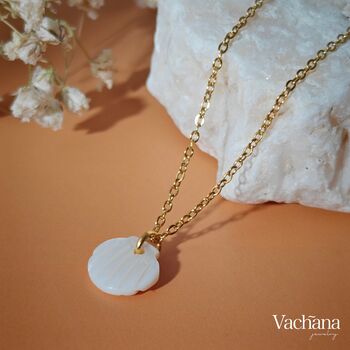 Minimal Shell Pendant Necklace, 4 of 9