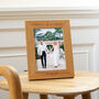 Personalised Oak Wedding Photo Frame, thumbnail 2 of 9