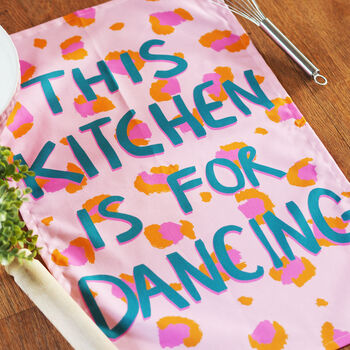 This Kitchen Is For Dancing Tea Towel, 4 of 5