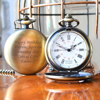 Personalised Taurus Ornate Pocket Watch, 2 of 3