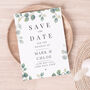 36 Personalised Botanical Wedding 'Save The Date' Cards, thumbnail 2 of 4