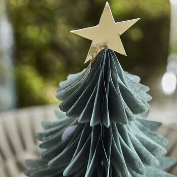 Green Paper Christmas Tree Decorations, 3 of 4