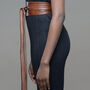 Chestnut Handmade Leather Belt S M L Xl For Her, thumbnail 2 of 8