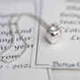 Teacher Thank You Silver Apple Charm Necklace, thumbnail 4 of 6