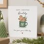 Personalised Gingerbread Daddy Christmas Card From Son, thumbnail 1 of 7