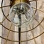 48cm Black Bronze Metal Desk Table Lamp Battery Operated Cage Industrial Light, thumbnail 7 of 8