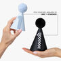 Custom Age Or Letter Almond And Powder Blue Party Hat, thumbnail 3 of 4