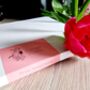 Pink Rose Flower Stem Faux Glass Flowers, thumbnail 10 of 11