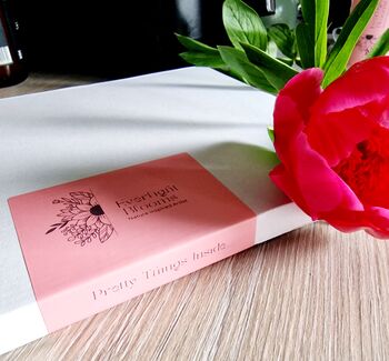 Pink Rose Flower Stem Faux Glass Flowers, 10 of 11