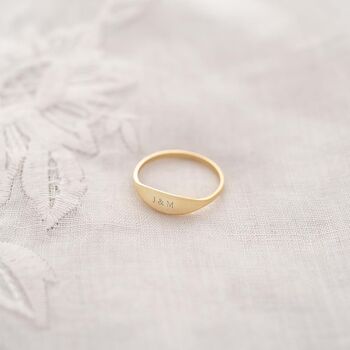 Personalised Initial Signet Ring, 4 of 8