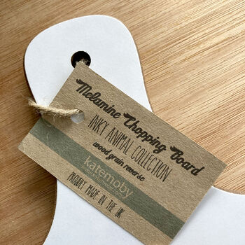 Inky Polar Bear Chopping Board With Handle, 5 of 5