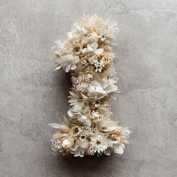 Personalised Dried Flower Decorative Letter Number, 3 of 3