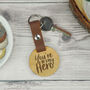 Engraved 'You're My Hero' Wooden Keyring For Dad, thumbnail 1 of 4