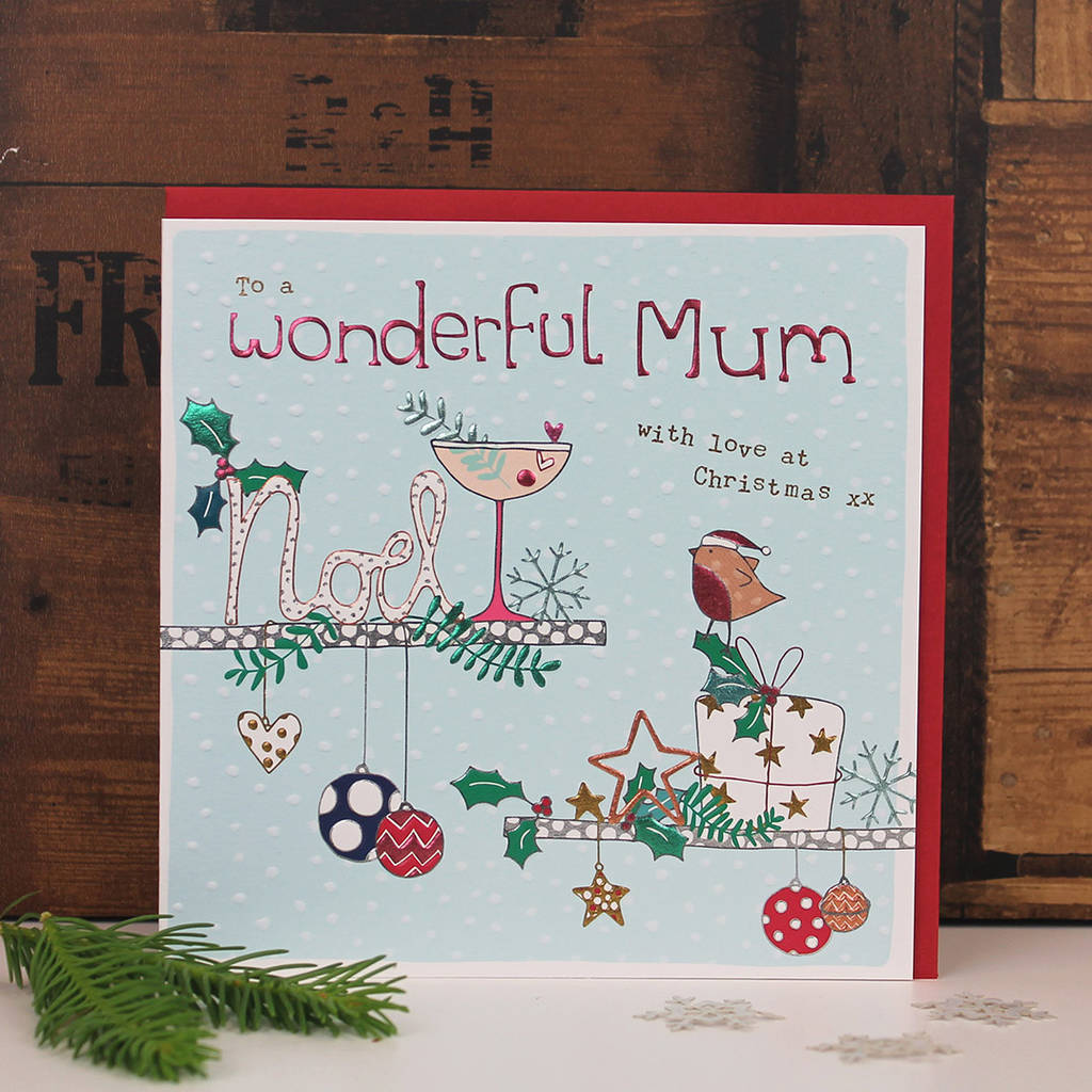 Mum Christmas Card By Molly Mae | notonthehighstreet.com
