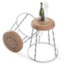 Champagne Wire Cage Muselet Side Table, thumbnail 3 of 8