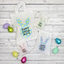 Personalised Happy Easter Egg Bunny Bag, thumbnail 1 of 4