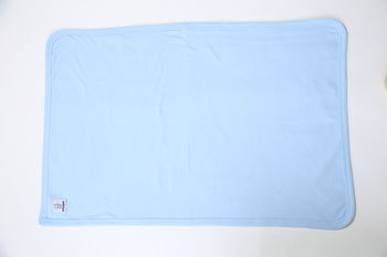 Snuglo™ Supersoft, Sky Blue Baby Blanket, 2 of 2