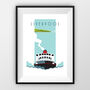 Mersey Ferry Liverpool Art Print, thumbnail 1 of 5