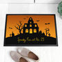 Personalised Halloween Spooky House Indoor Doormat, thumbnail 1 of 4