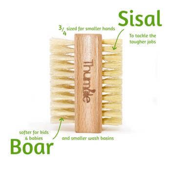 Baby Nails Family Wooden Nail Brush, 2 of 7