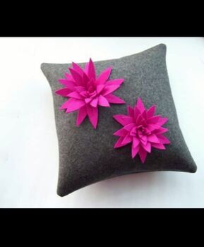Lily Felt Flower Cushion, 7 of 8