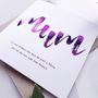 Personalised Mother's Day Card Mum | Sentimental Card, thumbnail 3 of 3