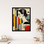 Calm In The Chaos Abstract Portrait Wall Art Print, thumbnail 4 of 6