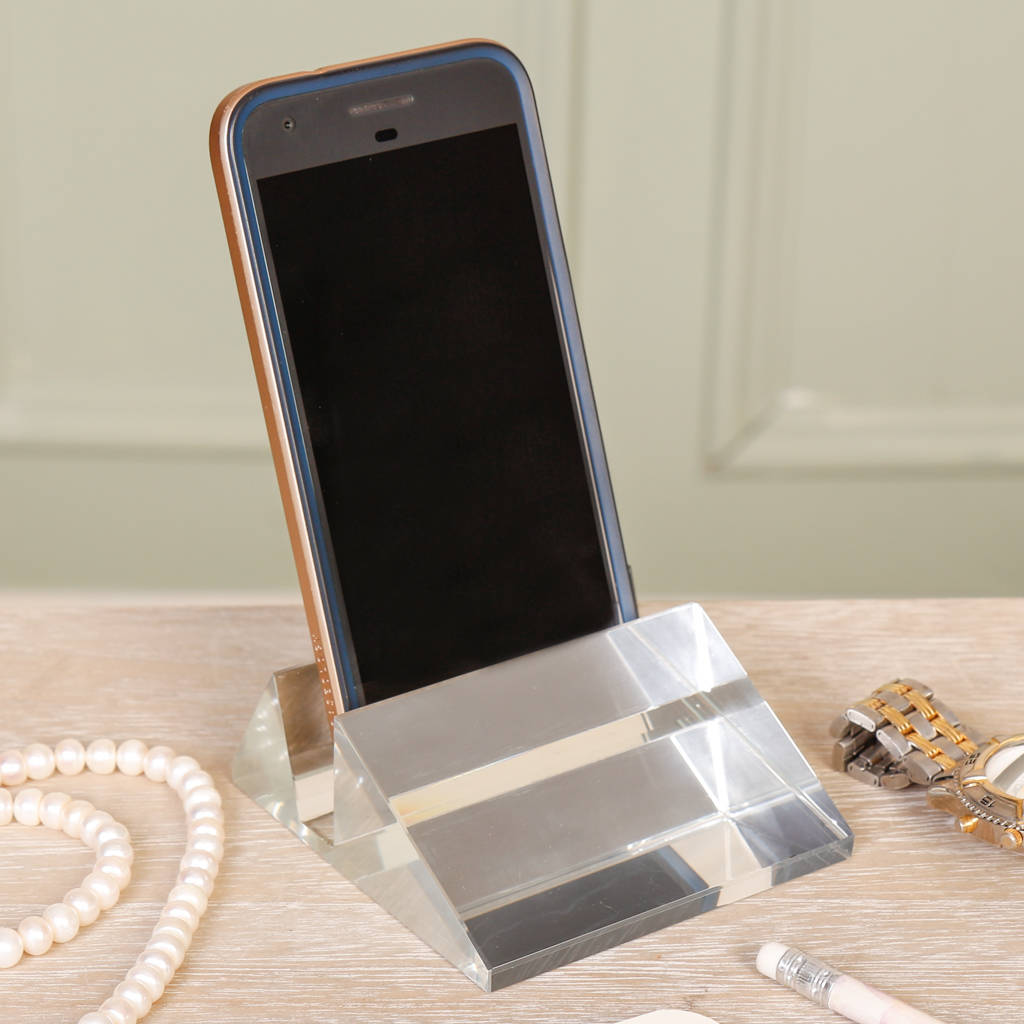 Personalised Acrylic Mobile Phone Holder By Dibor