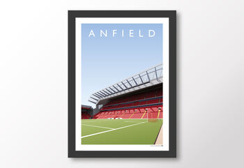 Liverpool Fc Anfield Main Stand Poster, 8 of 8