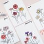 Birth Flower Illustrated Prints, thumbnail 2 of 12