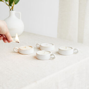 Scandi: Ceramic Tea Light Wedding Favours, 3 of 5