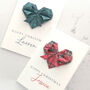 Ralph Lauren Style Tartan Origami Heart Christmas Card, thumbnail 4 of 5