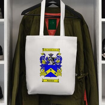 Tote Bag With Personalised Coat Of Arms, 3 of 7