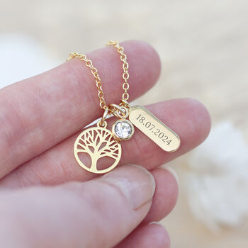 Personalised Tree Of Life Charms Necklace, 2 of 3