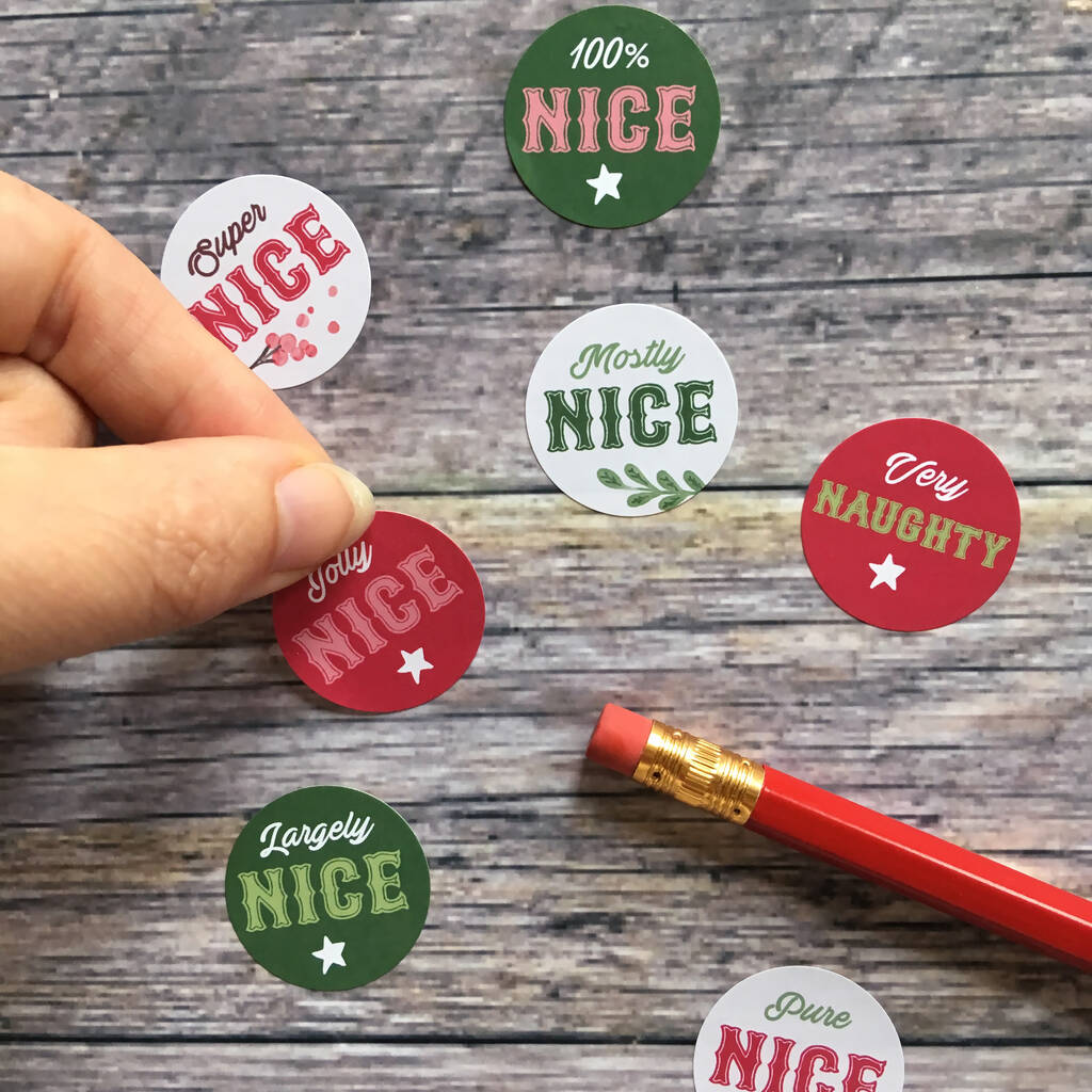 Personalised Nice List Advent Calendar For Grown Ups By Handmade By If