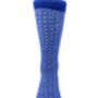 Nsaa African Design Cotton Socks, White/Blue, thumbnail 2 of 2