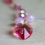 Charming Pink Heart Pendant Christmas Tree Decoration, thumbnail 5 of 5