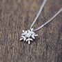 Sterling Silver Glistening Snowflake Studs Or Necklace, thumbnail 5 of 9