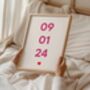 Personalised Special Date Framed Print, thumbnail 7 of 9