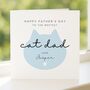 Personalised Cat Dad Father's Day Card, thumbnail 1 of 8