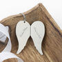 Personalised Chrome Guardian Angel Wings Decoration, thumbnail 1 of 5