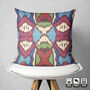 Multicoloured Traditional Hand Woven Ikat Cushion Cover, thumbnail 4 of 7